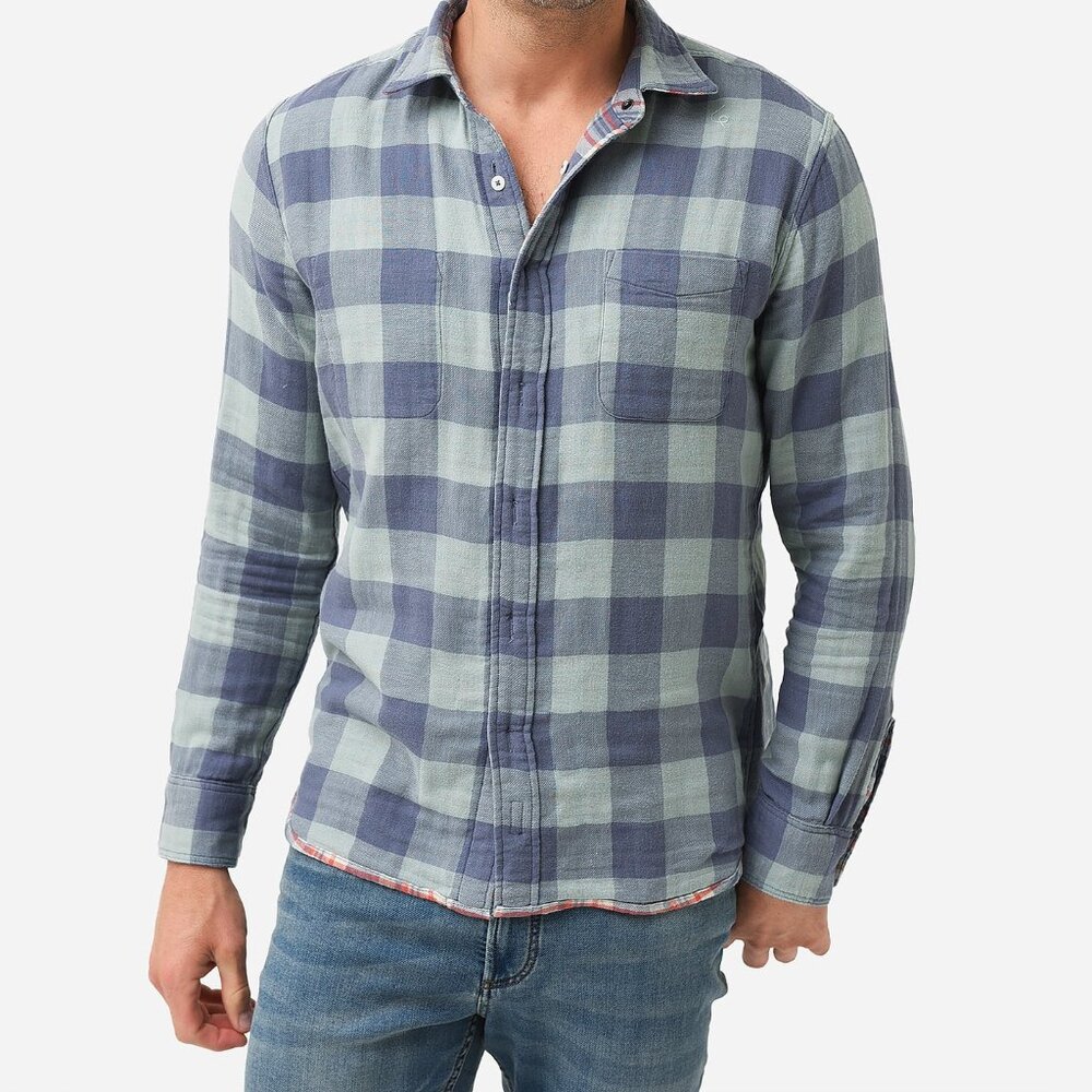 Faherty Reversible Plaid Flannel